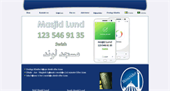 Desktop Screenshot of masjidlund.com